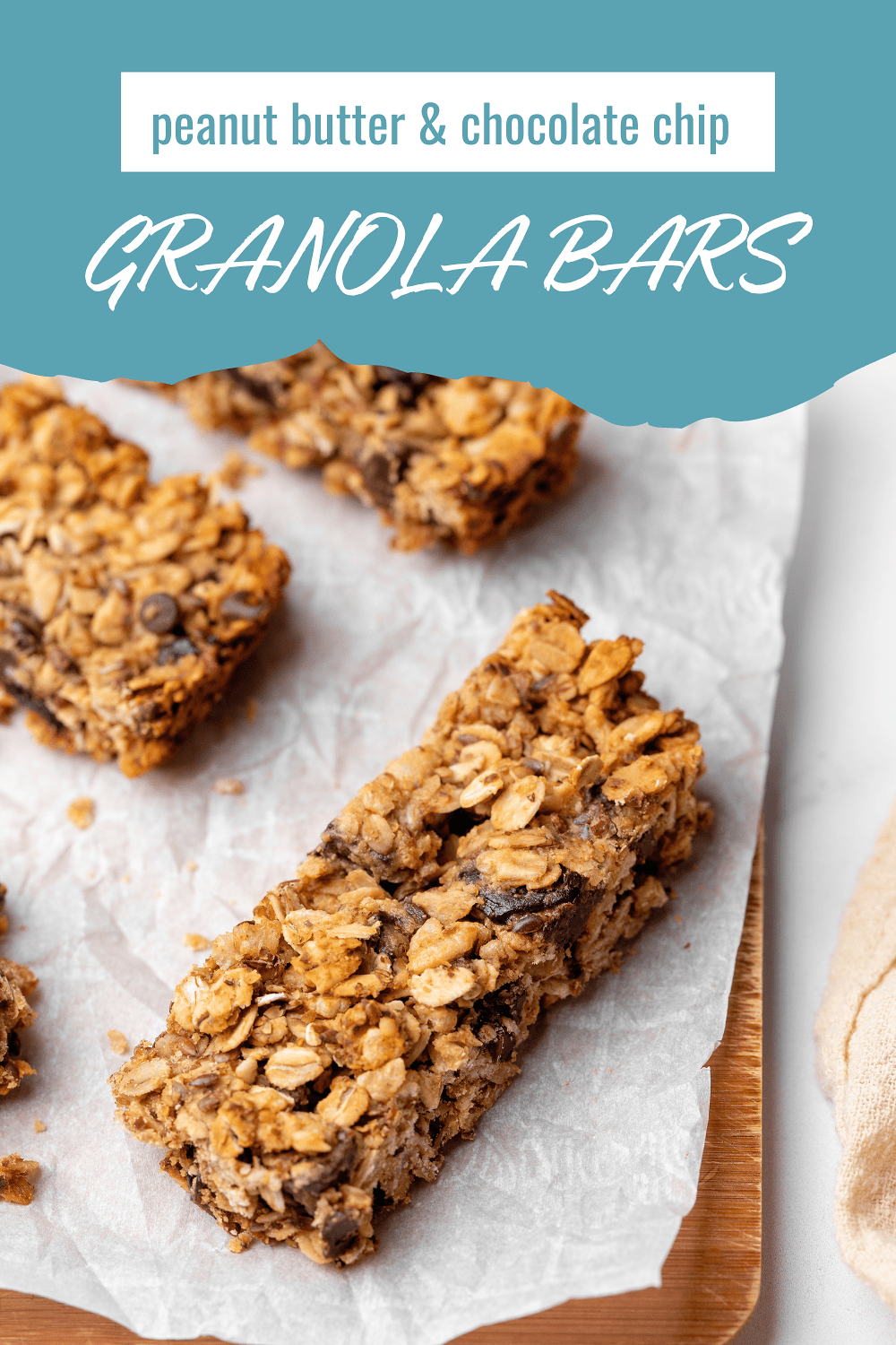 graphic pin for peanut butter granola bars