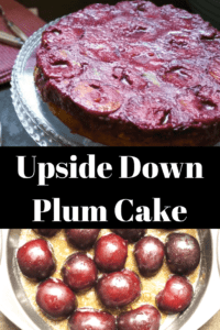 Upside Down Plum Cake