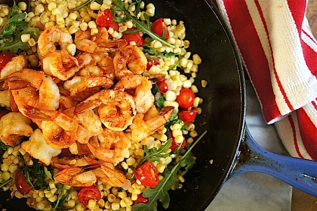 Paprika Shrimp with Corn