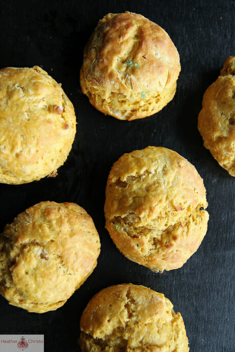 Sweet Potato and Green Onion Bisquits