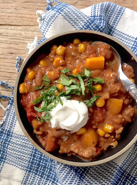 Slow Cooker Butternut Squash Chili