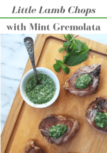 lamb chops with mint gremolata