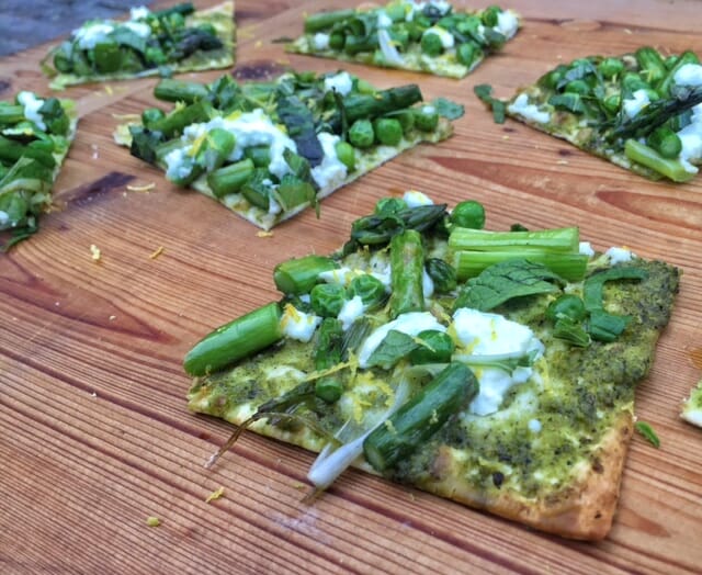 Spring Vegetable Flatbread Pizza Spring Vegetable Flatbread Pizza