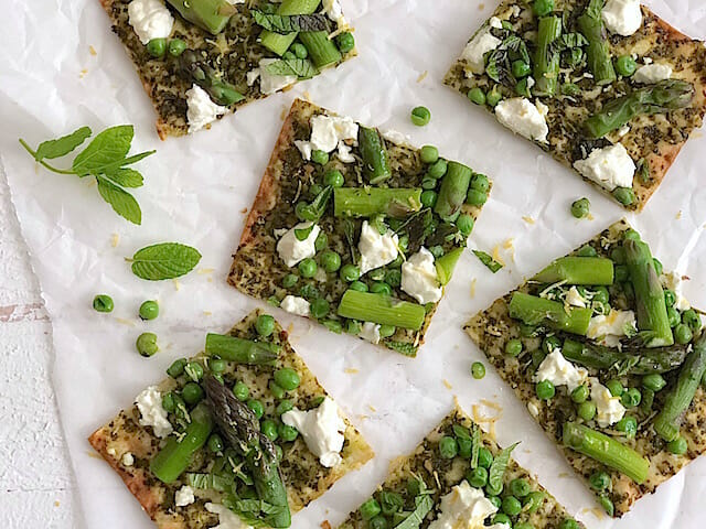 Spring Vegetable Pizza