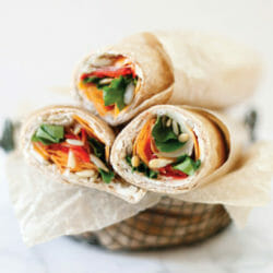 Lunch Box Veggie Wraps