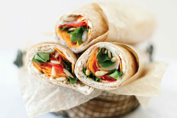 Lunch Box Veggie Wraps