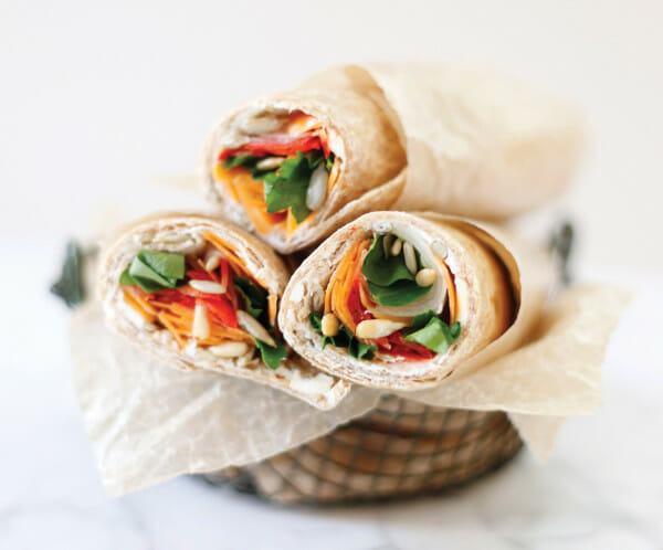 Lunch Box Veggie Wraps