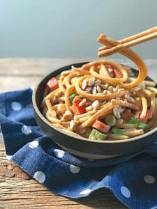Asian Noodles with Peanut Sauce