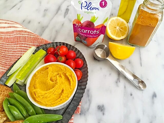 Moroccan Carrot Hummus by Recipe Mom's Kitchen Handbook 