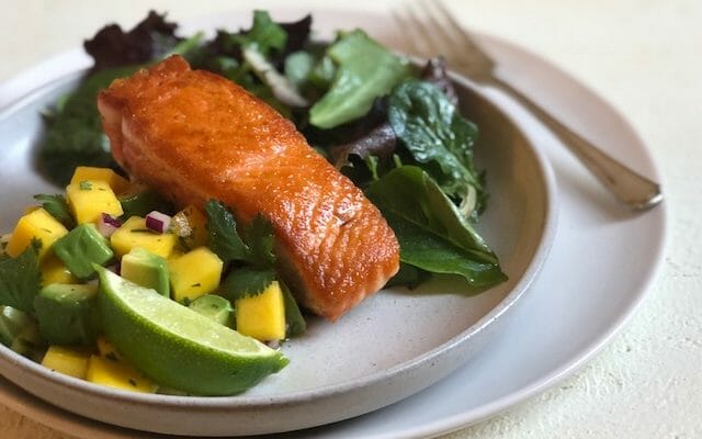 Salmon with Mango Salsa