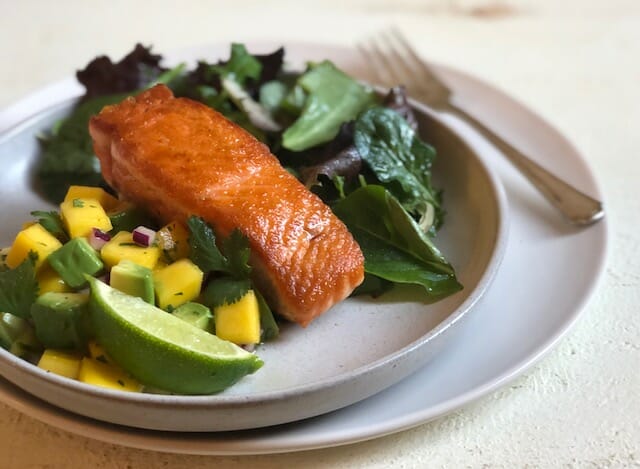 Salmon with Mango Salsa