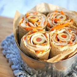Turkey Vegetable Pinwheel Wraps - Mom's Kitchen Handbook