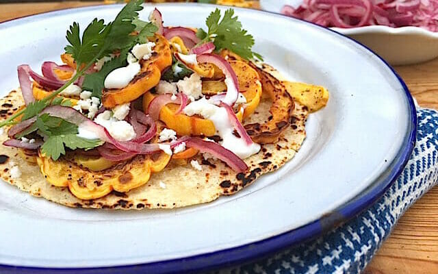 Delicata squash Tacos