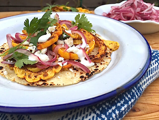 Delicata squash Tacos