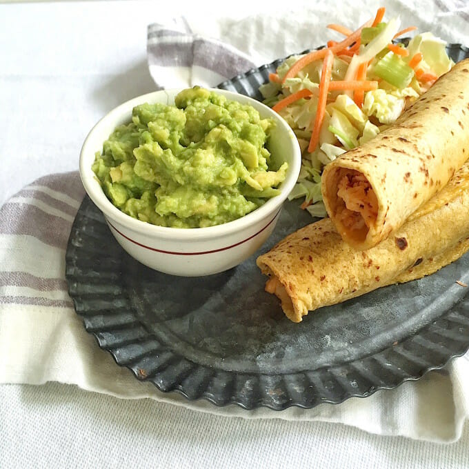 Oven Baked Chicken Taquitos