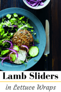 Lamb Sliders with Herbed Yogurt Sauce in Lettuce Cups - Mom's Kitchen Handbook