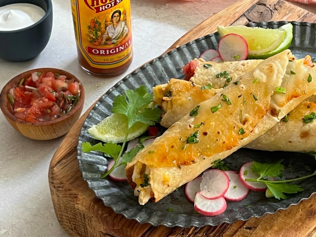 Crispy Baked Chicken Taquitos