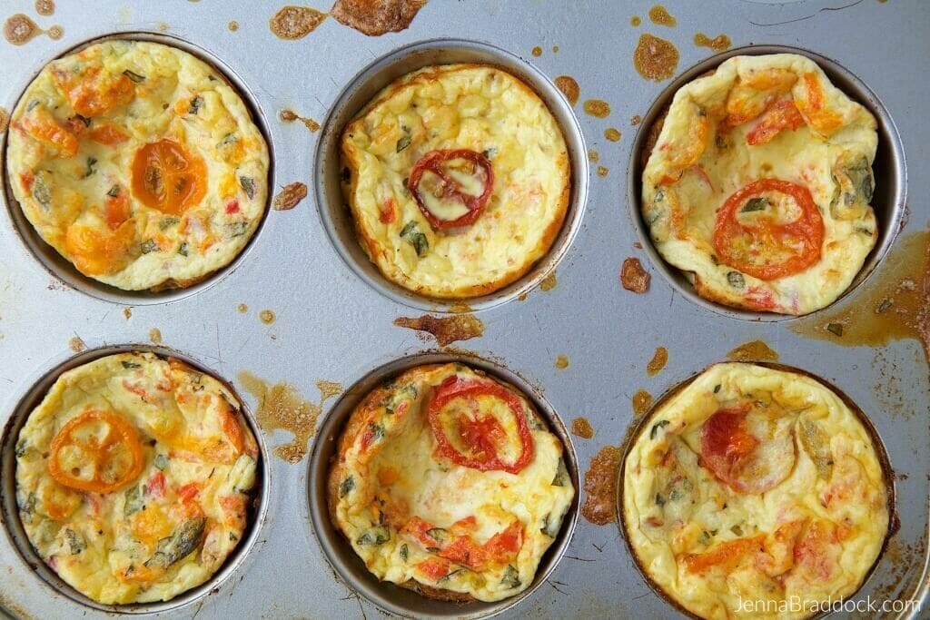 Mini crustless quiche