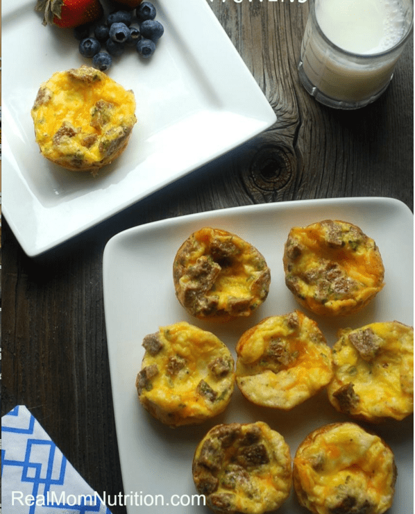 Scrambled egg muffins