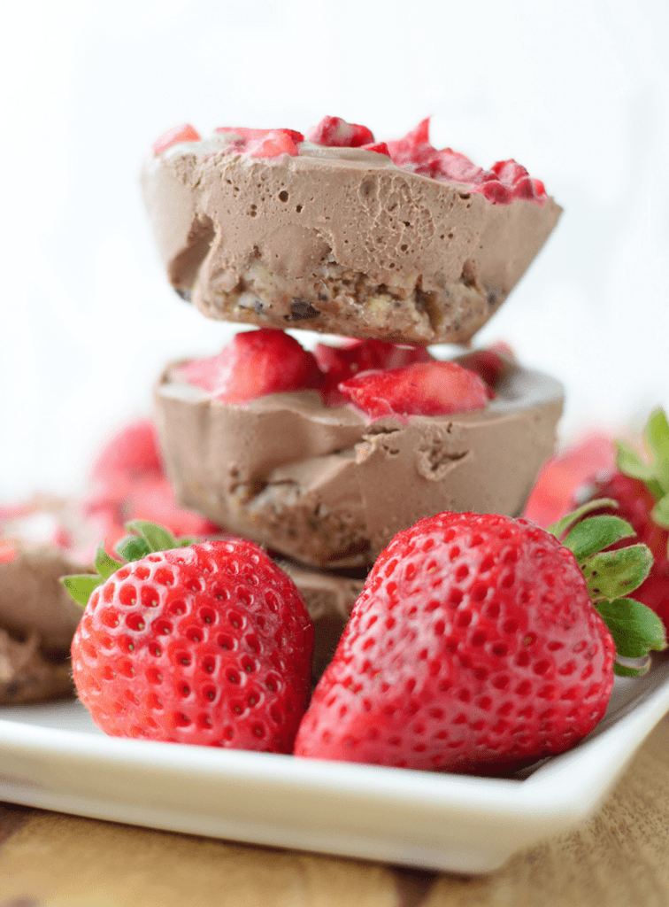 Chocolate Strawberry Cheesecake Bites