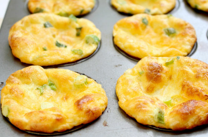 4 Ingredient mini frittatas