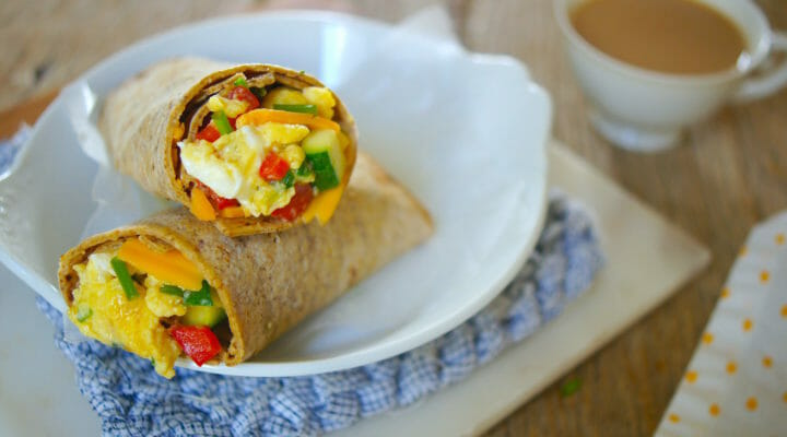 Freezer Egg and Vegetable Breakfast Wraps - Mom's Kitchen Handbook