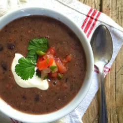 Easy black bean soup