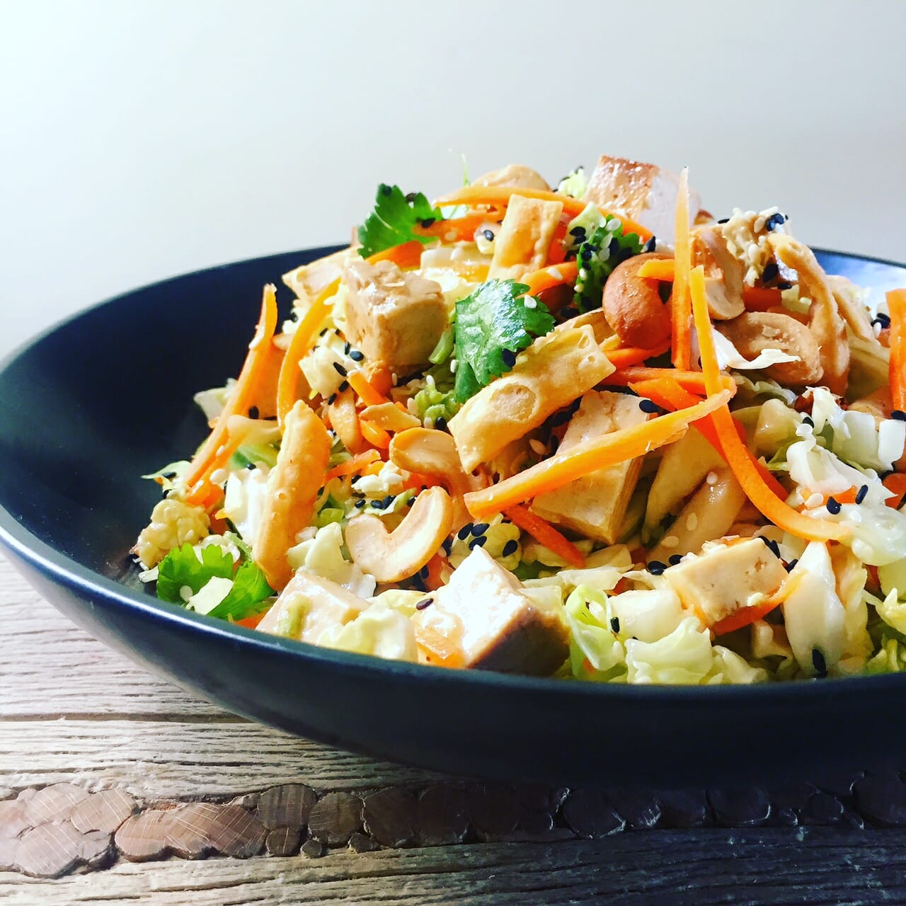 Asian Chopped Salad using a Store-Bought