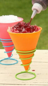 Blueberry and Mango Snow Cones