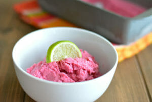 Cranberry Lime Frozen Yogurt