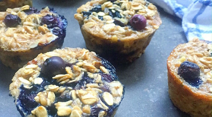 Blueberry Pecan Oatmeal Cups - Mom's Kitchen Handbook