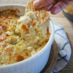 Lighter Artichoke Cauliflower Dip