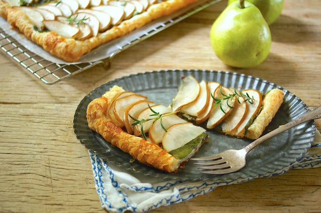 Pear and Gruyere Tart