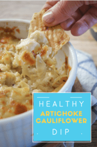 healthy artichoke cauliflower dip