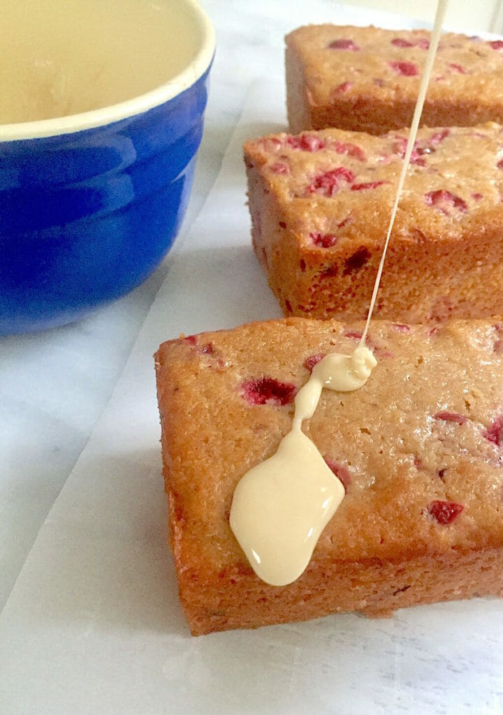 cranberry bread with tangerine glaze