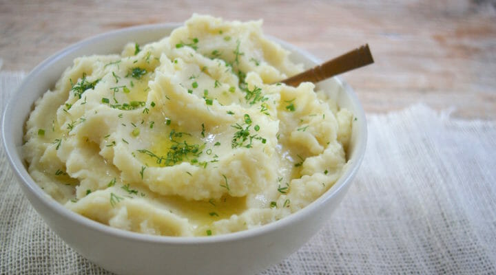 Olive Oil Mashed Potatoes and Cauliflower