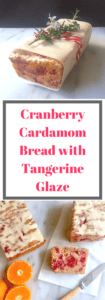 Cranberry Bread with Tangerine Glaze