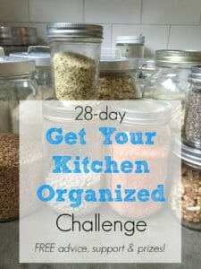 28 day get your kitchen organized challenge