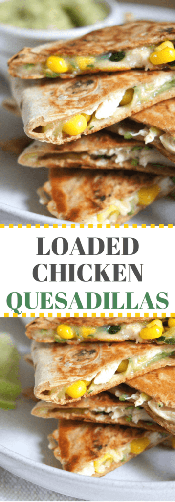 Healthy chicken quesadillas