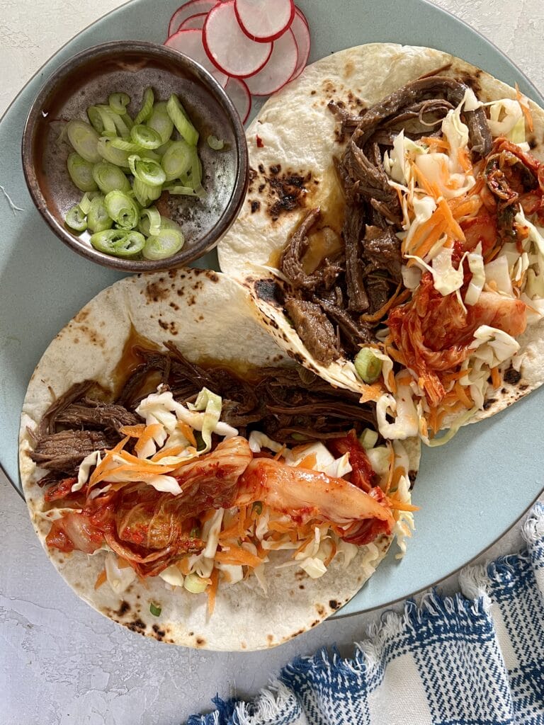 Instant Pot Korean beef wraps 
