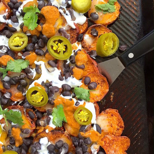 Loaded Sweet Potato Nachos Mom's Kitchen Handbook