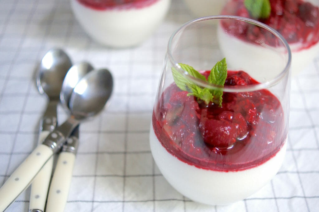 rosewater panna cotta