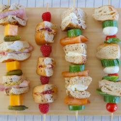 Bagel kabobs