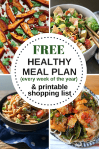 Free Weekly Healthy Meal Plan