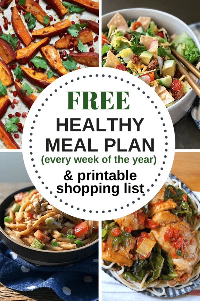 Free Weekly Meal Plan and Shopping List - Mom's Kitchen Handbook