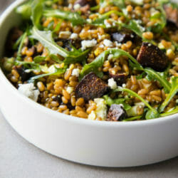 Farro and Fig Salad with Arugula and Feta