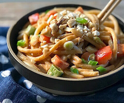 Asian Noodles with Peanut Sauce