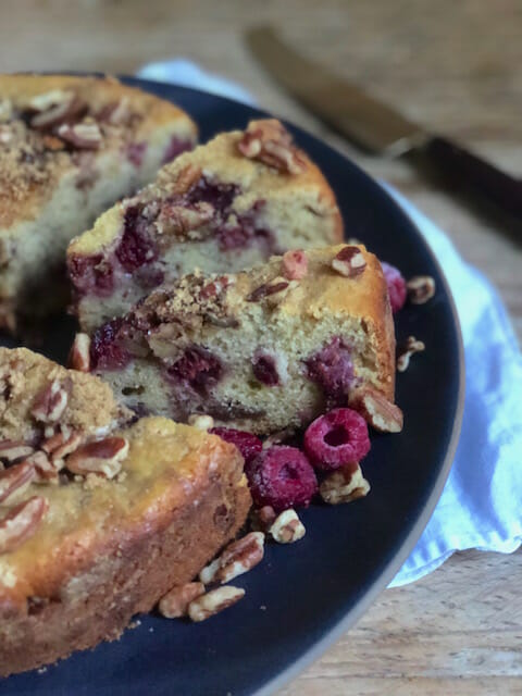 Raspberry Streusel Coffee Cake 1 - Mom's Kitchen Handbook
