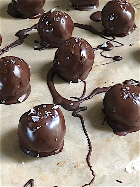 Ginger Walnut Date Truffles