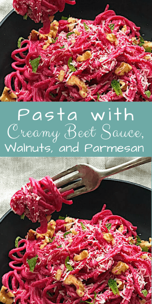 Pasta with Creamy Beet Sauce, Walnuts, and Parmesan Mom's Kitchen